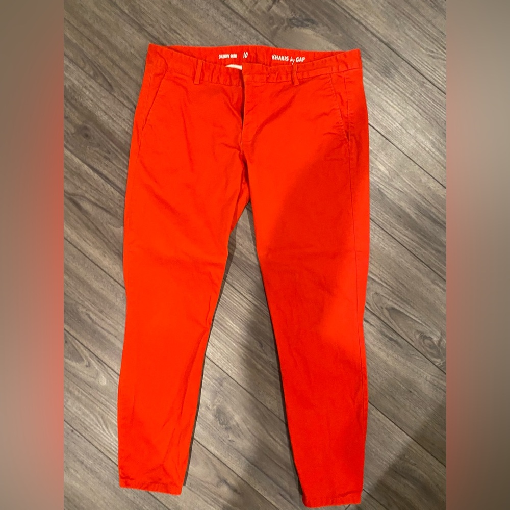 Gap skinny mini red pants
